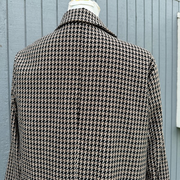 Sanctuary Taupe, Black and White Houndstooth Duster Coat - Picture 8 of 9